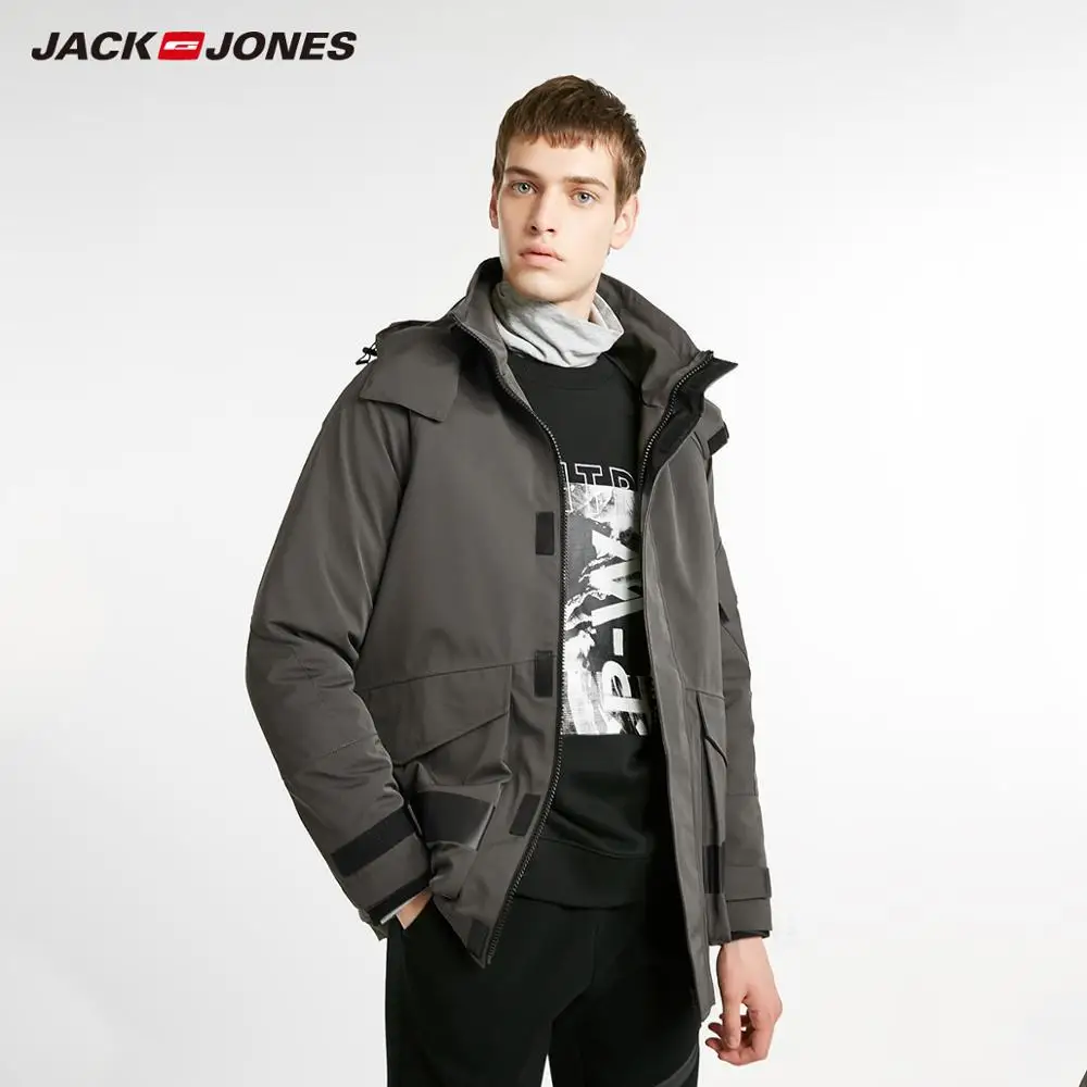 JackJones Мужская Зимняя Повседневная стеганая куртка с капюшоном для мужчин 218409506 |