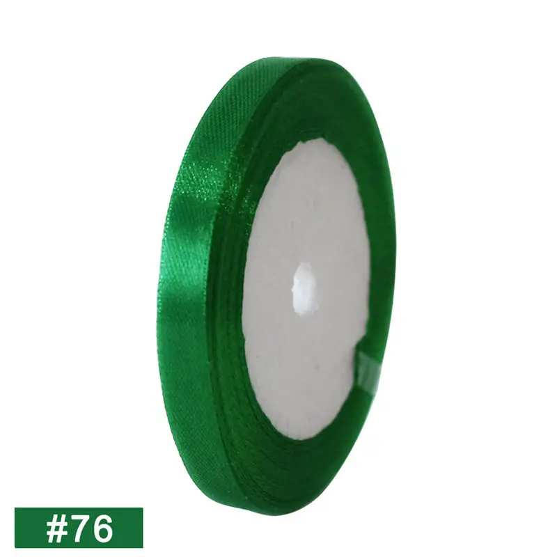 76 green 25 ярдов атласный Свадебный букет атласная лента DIY Искусственные Шелковые Розы товары для рукоделия Швейные аксессуары Скрапбукинг материал D1 - Цвет: 76 green