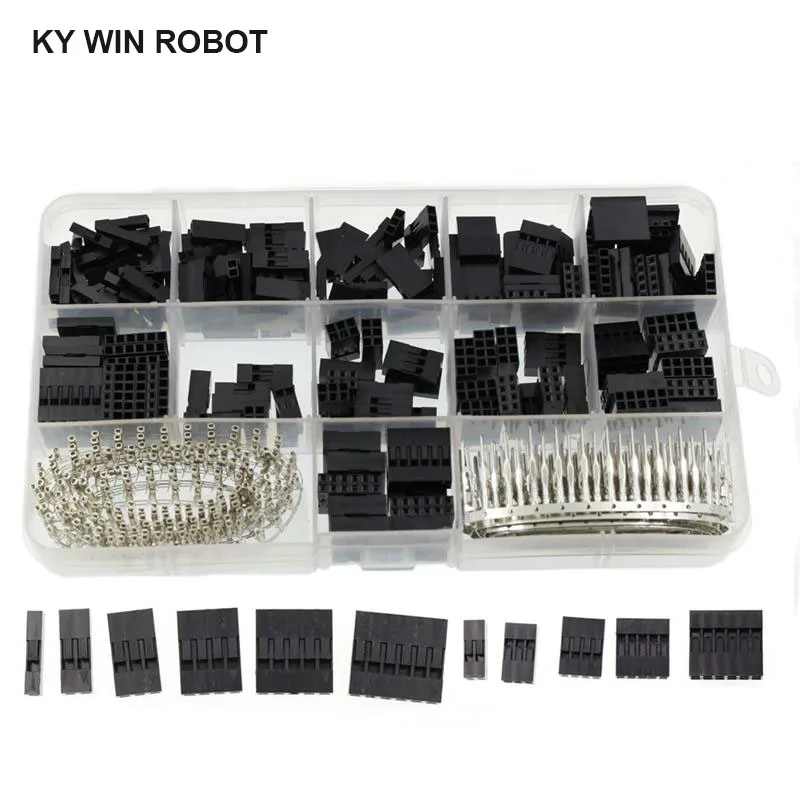 620 шт./компл. Dupont провода Перемычки штыревой соединитель Корпус Комплект Мужской