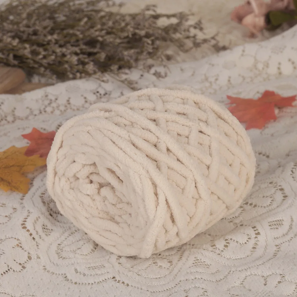 Новая белая трикотажная пряжа цвета хаки удобная сделай сам шарф