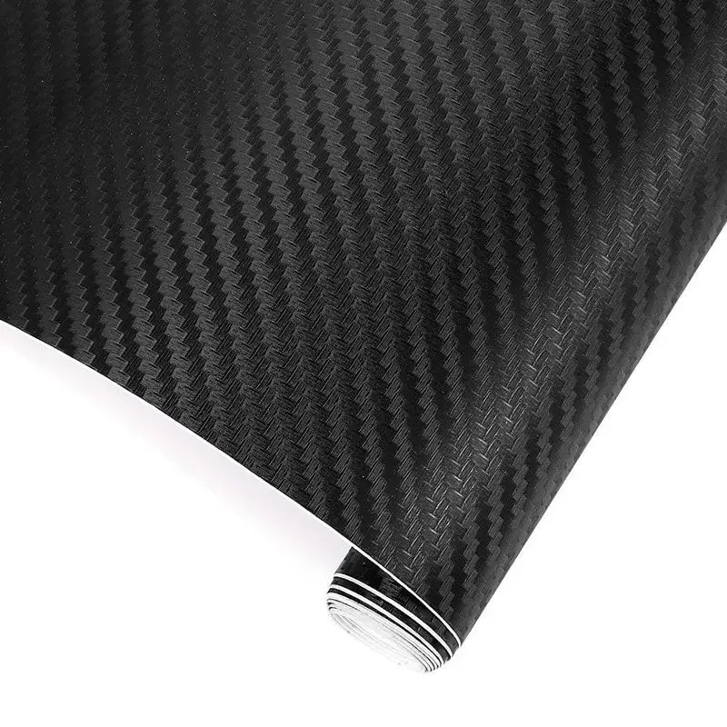 

3D Carbon Fibre Adhesive Wrap for Car 1500 x 300 mm Black for Interior/Exterior Textured 3D Effect