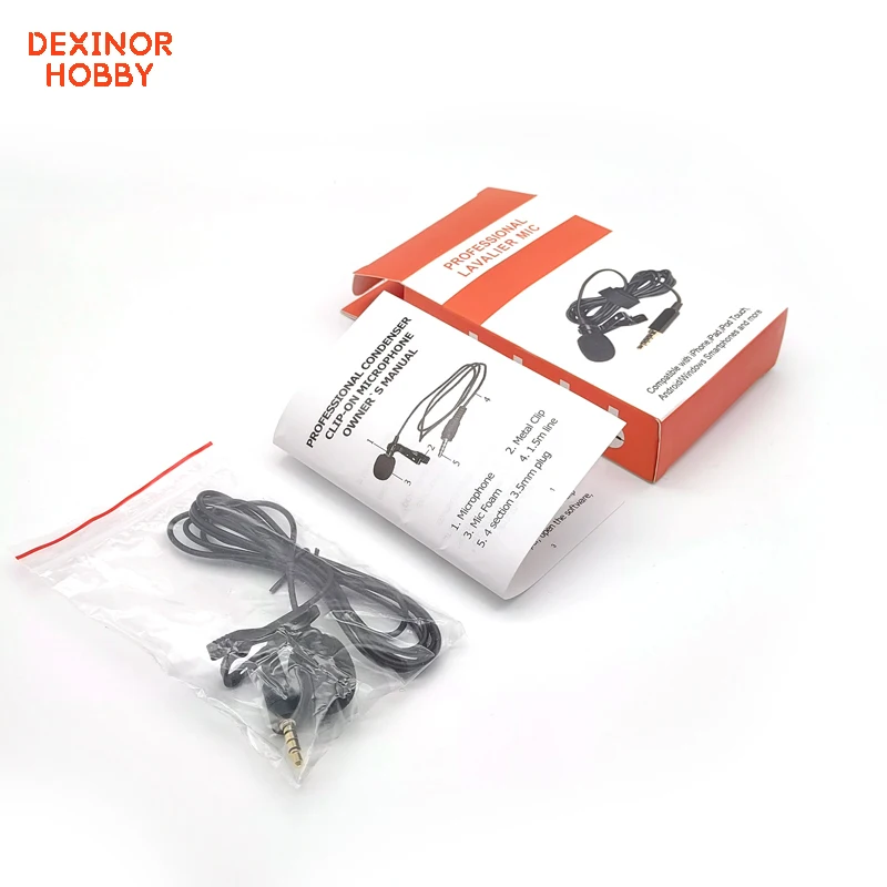 Микрофон DEXINOR Kalimba микрофон запись шумоподавление петличный 3 5 мм пианино для