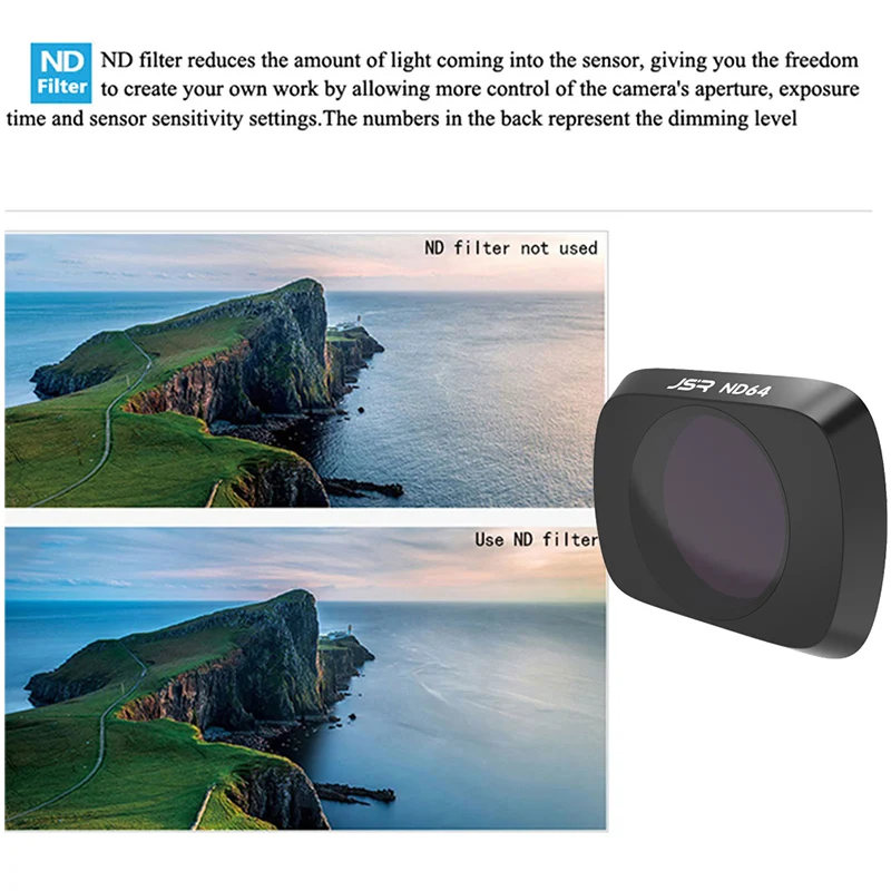 Фильтр объектива для DJI MAVIC Air 2 Drone легкий поляризационный фильтр нейтральной