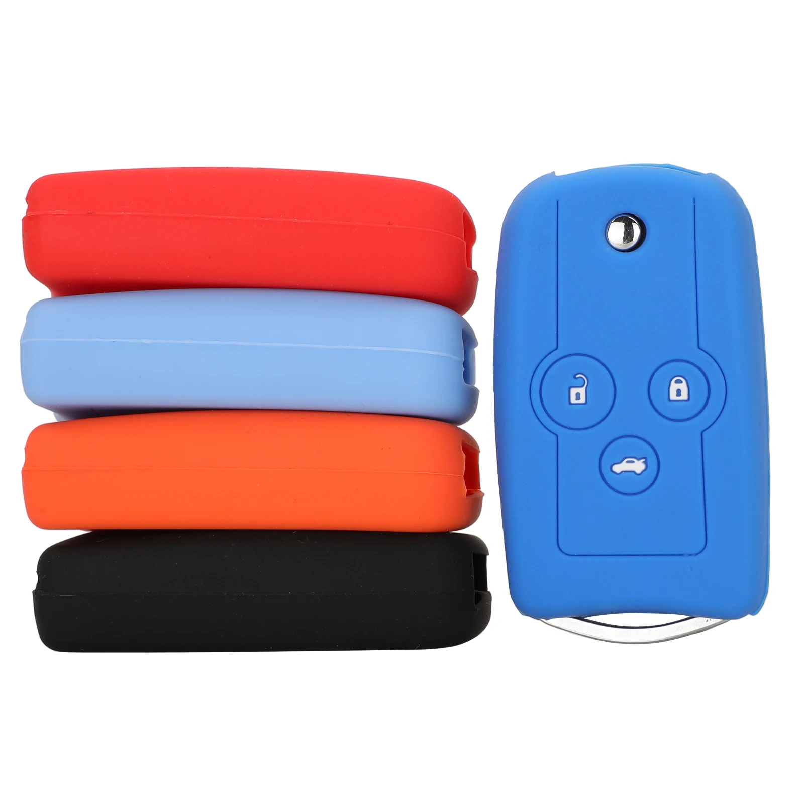 

Bilchave 3 Buttons Silicone Remote Car Key Case Fob For Honda Accord Civic CRV CRZ Crosstour City Element Hrv Odyssey Crider