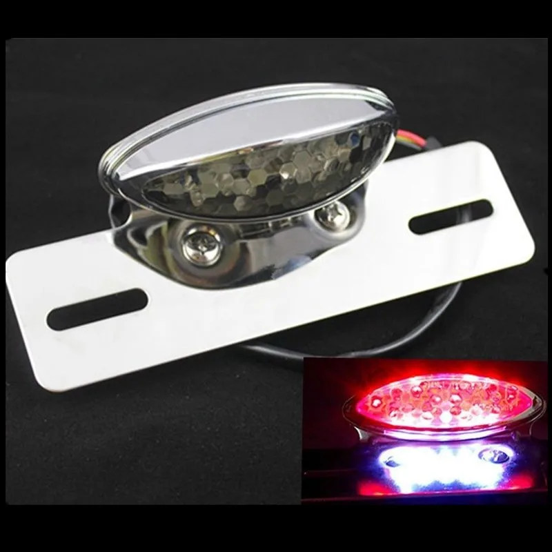 

Светодиодная мотоциклетная квадроцикл ATV бег тормозной номерного знака Встроенный Хвост светильник Подставка-поплавок для go для Yamha ducati KTN ...