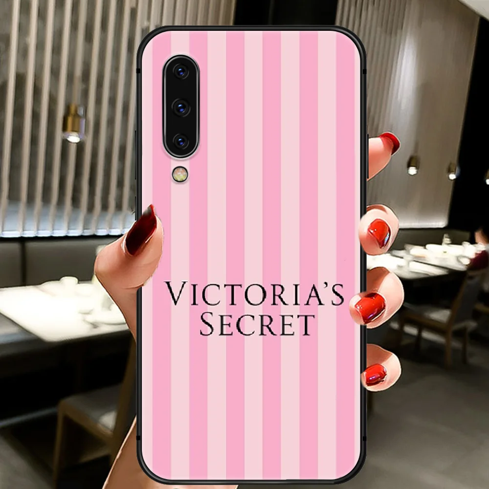 

Pink Fashion Brand Victoria Phone Case Cover For Samsung Galaxy A10 A20 A30 E A40 A50 A51 A70 A71 J 5 6 7 8 S black Funda
