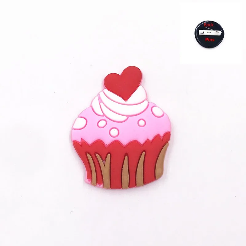 10 шт. оптовая продажа броши в виде мультяшного мороженого торта десерта значок