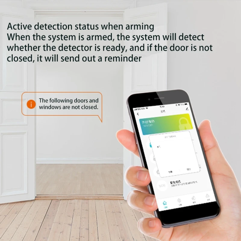 

TUYA WiFi Home Security Alarm System Compatible with Alexa and -Google Assistant Ideal for Home Garage Apartment Office