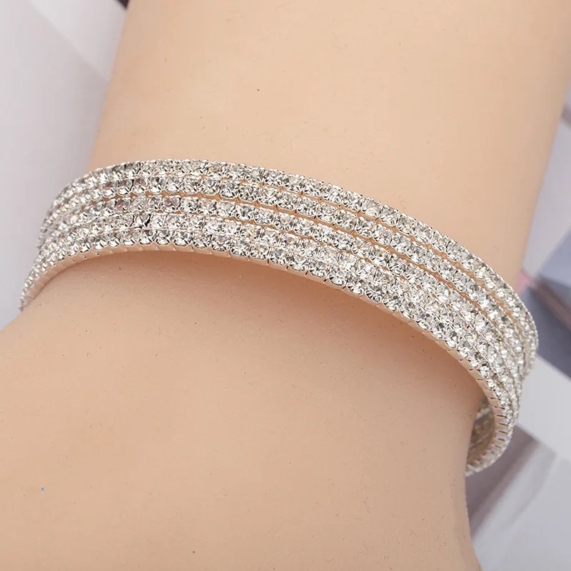 

Hollow out mesh zircon fashion bracelets female contracted bracelet