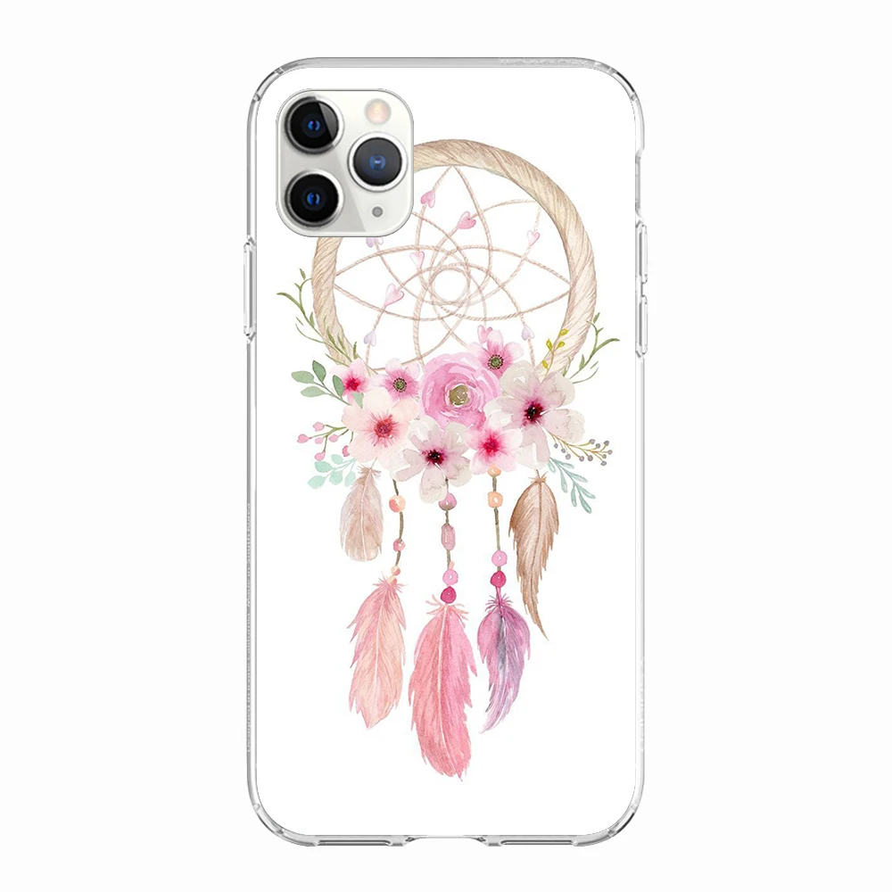 Чехол для телефона ciciber разноцветный ретро с цветами Ловец снов Apple iPhone 11 Pro Max X XR XS