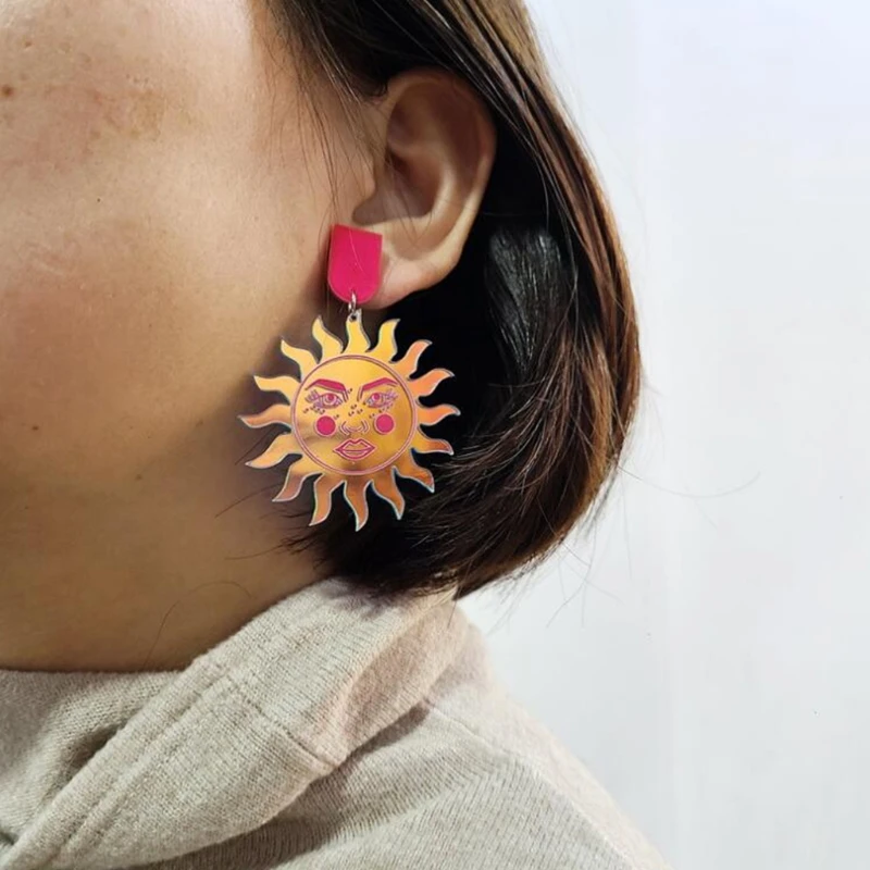 

1 Pair Fashion Women Acrylic Earrings Ear Drop Dangle Female Jewelry Gifts Decor R2LE