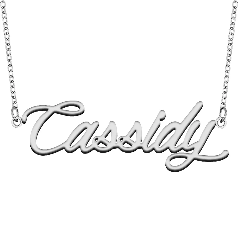Cassidy Custom Name Necklace Customized Pendant Choker Personalized Jewelry Gift for Women Girls Friend Christmas Present
