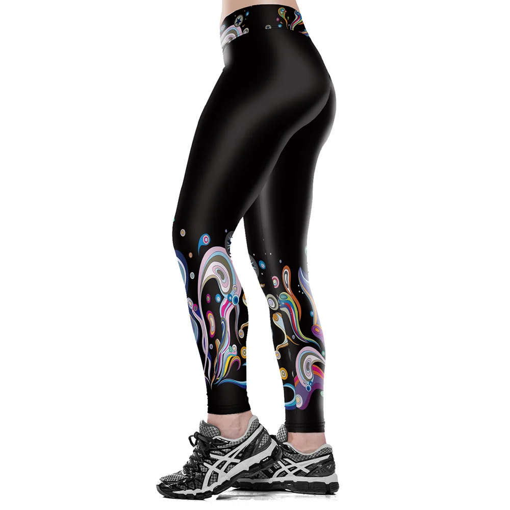 Slim fit дышащий high-waist9-part тела-подъема хип молния и застежка-дно Штаны | Женская