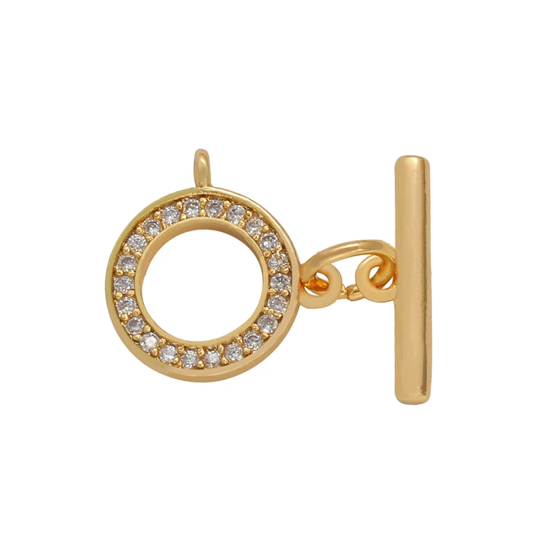 Медные застежки с позолотой 18 карат соединители для браслетов и ожерелий сделай