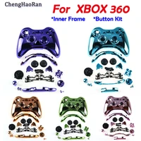 suitable for xbox360 handle electrogold plated hyper color case with full set of accessories xbox360diy handle shell