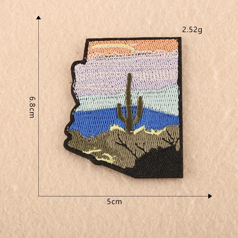 

Embroidered DIY Cactus Patch Clothing Accessories Luggage Accessories Embroidered Cloth Stickers Parches Iron on Patches