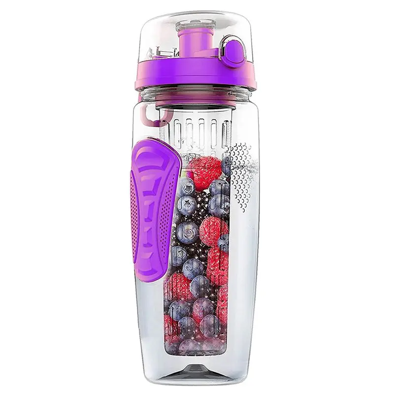 1000 мл/32 унции фрукты Infusing Infuser бутылка для воды пластик Спорт Детокс здоровье