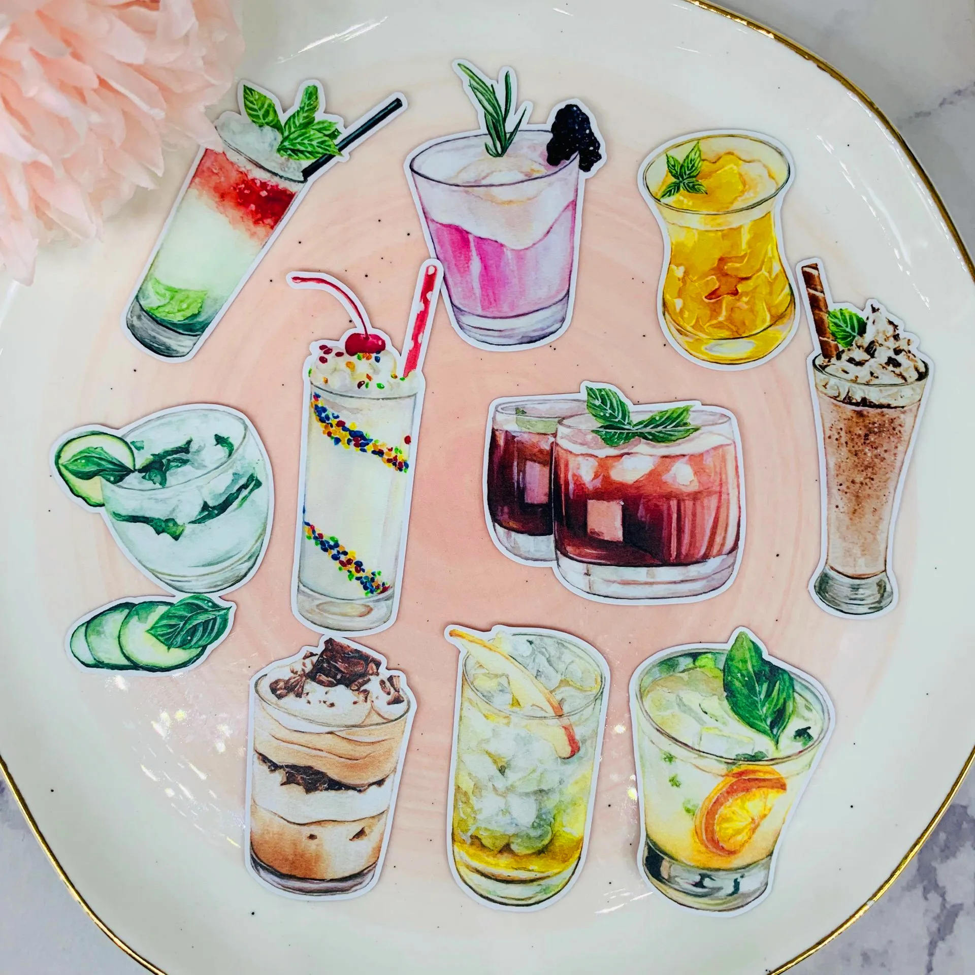 20 шт. креативный фотоальбом с изображением летних напитков | Игрушки и хобби