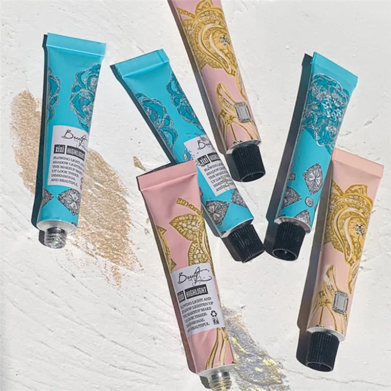 Жидкий Макияж хайлайтер бронзер мерцающий Блестящий консилер для лица