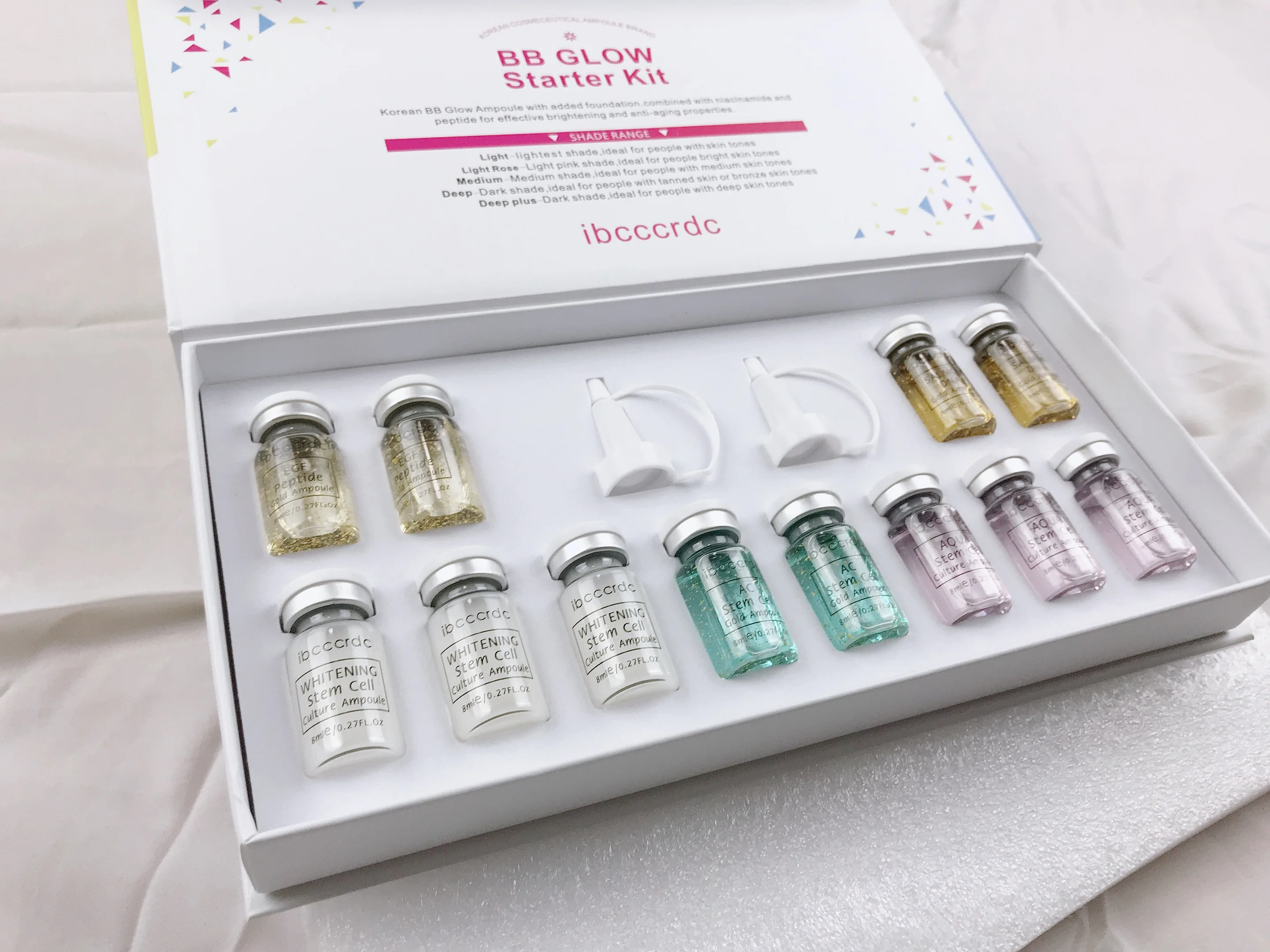 Белый бустер BB сыворотка светящийся микс стартовый набор bb крем-основа Niacinamide для