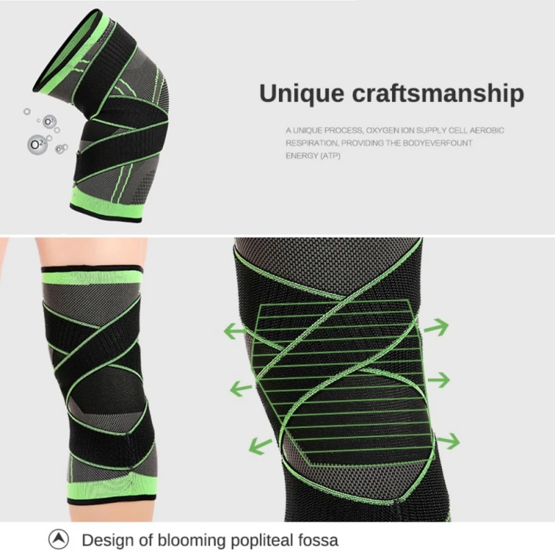 Наколенник для плетения под давлением баскетбола тенниса пешего туризма