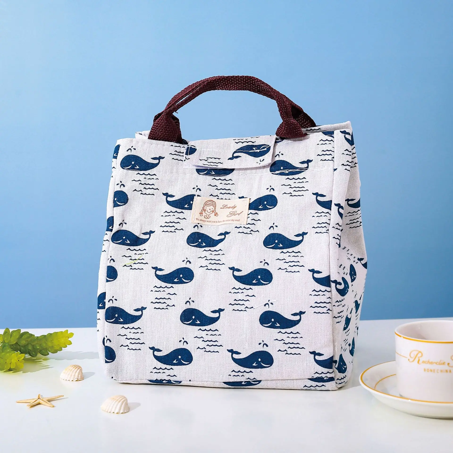 

Cute Insulated Lunch Bags for Women Durable Small Lunch Box Organizer for Teen Girls Collapsible Bento Lunch Tote Bag for School