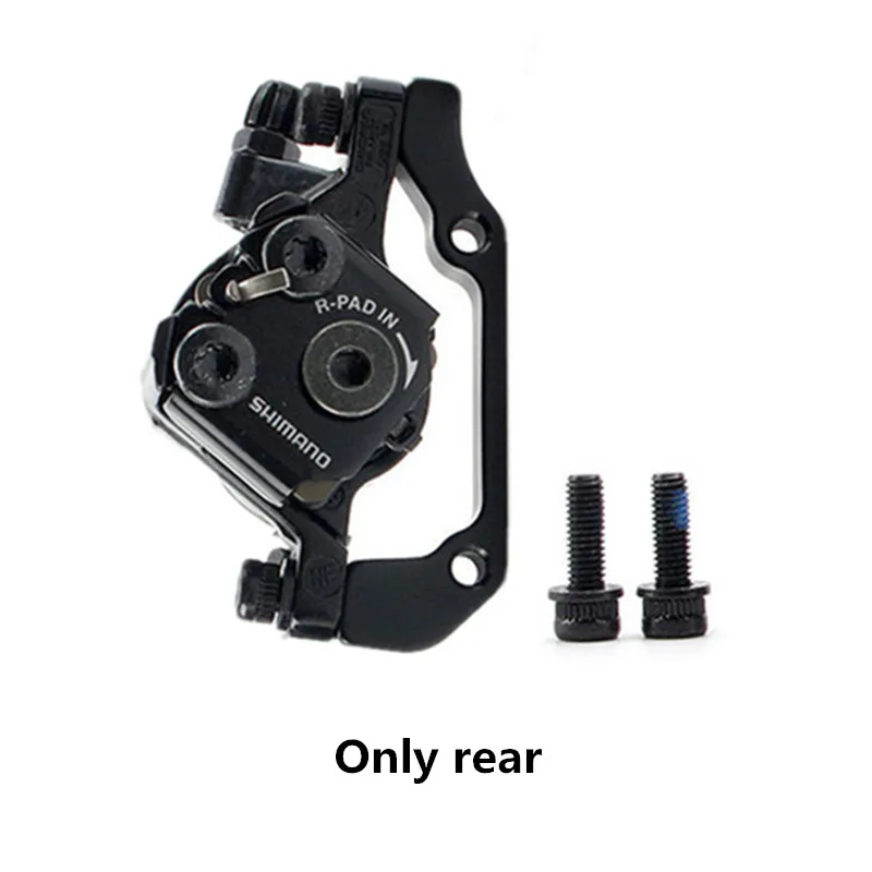 Only rear SHIMANO BR-M375 механические дисковые тормозные суппорты для Acera Alivio Deore с смоляные подушечки M375 суппорт w/n G3/HS1 ротор 160 мм - Цвет: Only rear