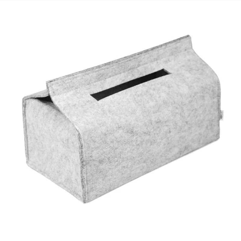 Твердая коробка для салфеток в нордическом стиле шерстяной войлок домашний