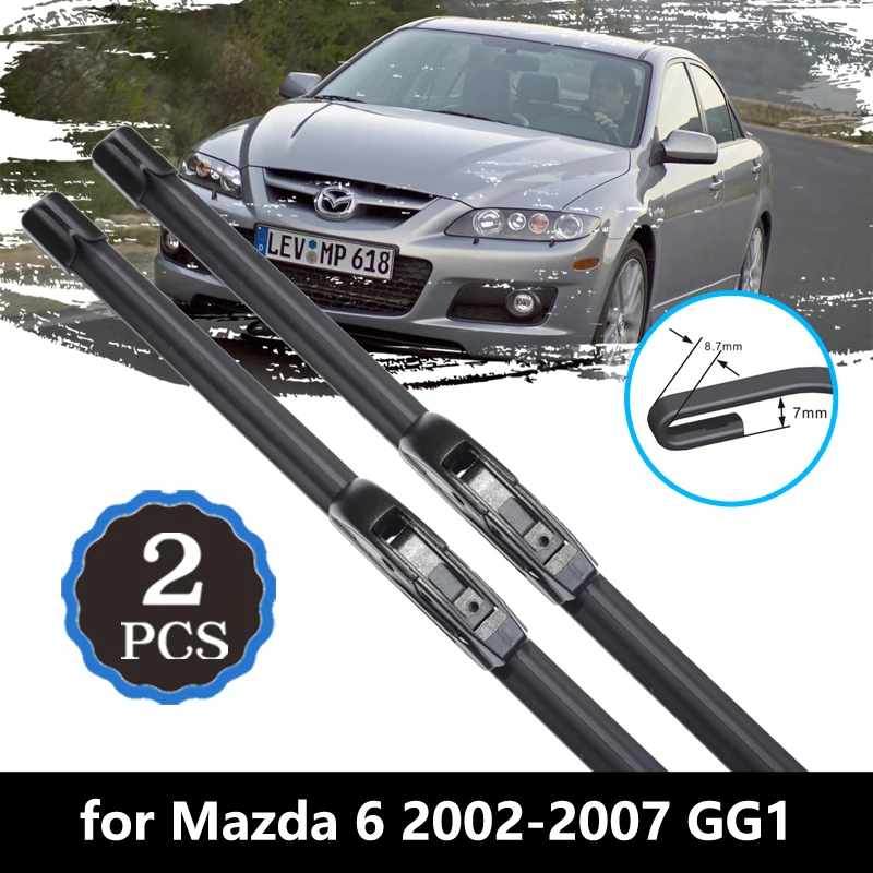

Автомобильная щетка стеклоочистителя для Mazda 6 2002 ~ 2007 GG1 Mazda6, стеклоочистители переднего ветрового стекла, автомобильные аксессуары Atenza 2003 2004 2005 2006