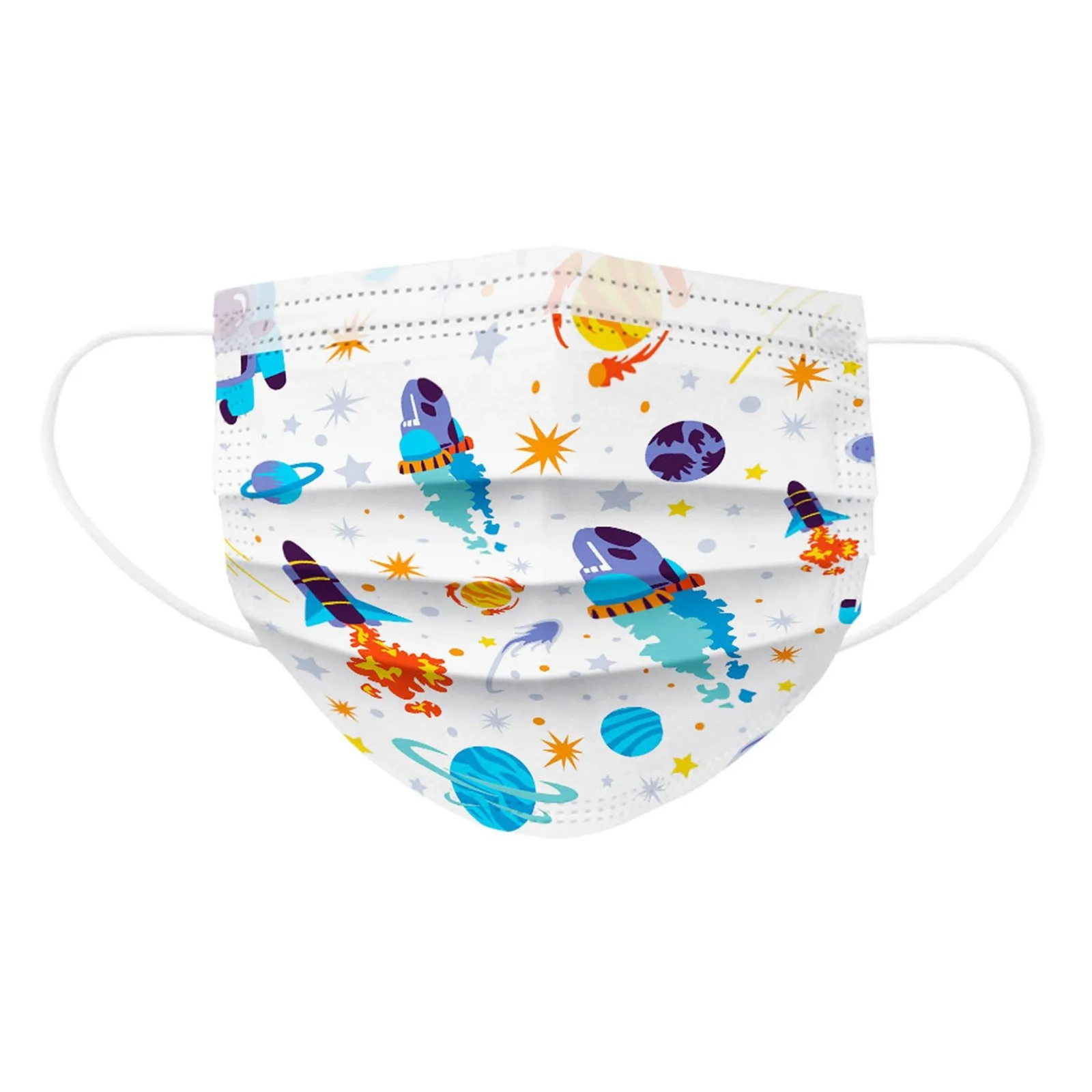 Маска детская трехслойная из нетканого материала 10 шт. | Тематическая одежда и