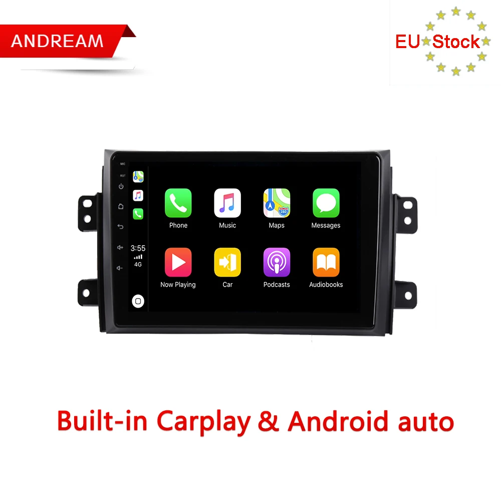Andream Android 9&quot Octa core Carplay Car Multimedia System for Suzuki SX4 2006-2017 GPS Navigation Head Unit Radio | Автомобили и