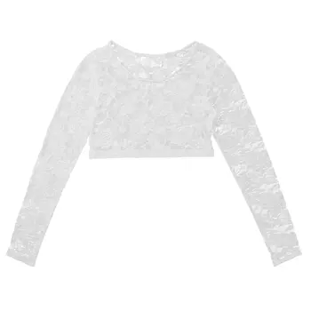 Womens Clothing Female Transparent Lace Crop Tops for Summer Cocktail Party See Through Sheer Crop Tops Short T-shirt 6