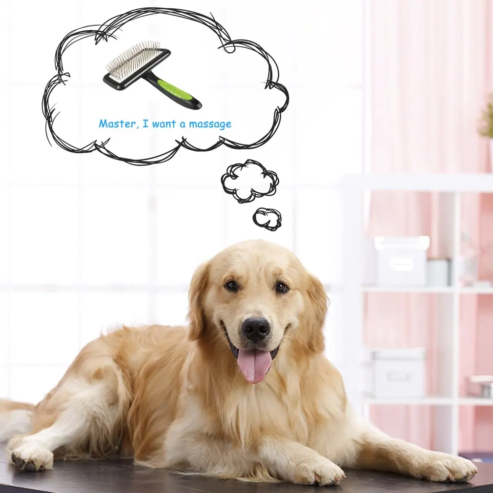 Массажная Расческа для домашних животных очищает собак кошек расчески кисти