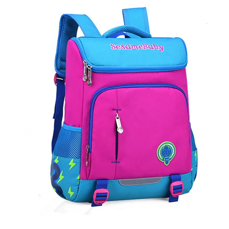 school KIDS orthopedic Lovely bags for boys girls stitching cute Children backpacks Lightweight waterproof school backpack