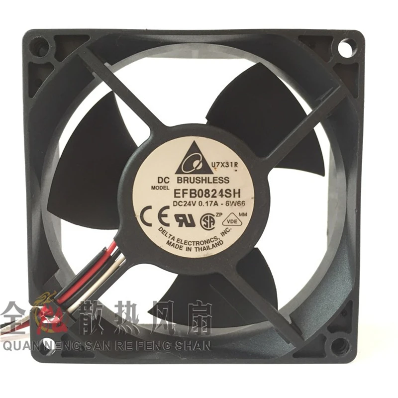 Новый EFB0824SH 8025 24V 0.17A 8cm Частота сервера объемности воздуха