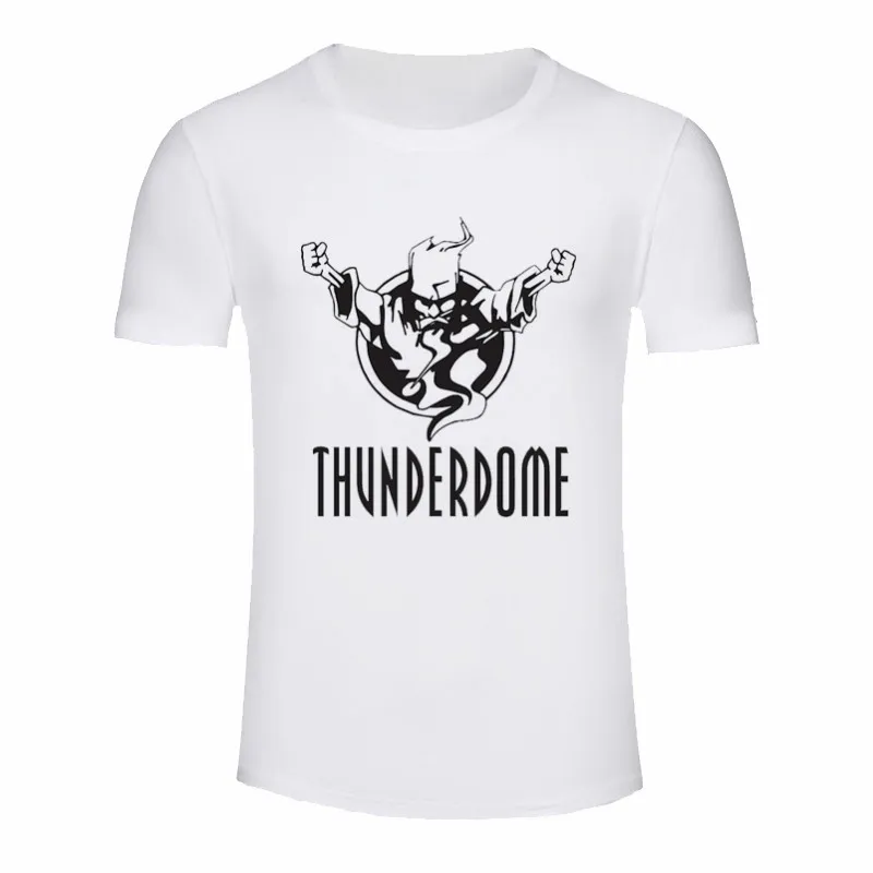 Новые крутые дизайнерские рубашки Thunderdome Hardcore Wizard для взрослых повседневные топы с короткими рукавами футболка мужская футболка простой стиль футболка - Цвет: P1753F-white