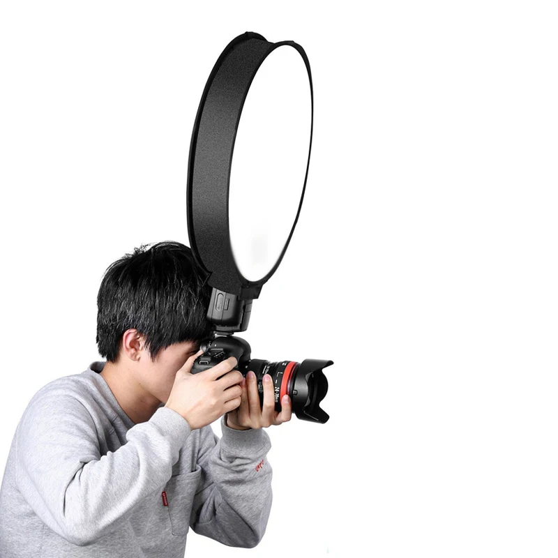 40 см 30 круглая Универсальная Портативная софтбокс рассеиватель для вспышки на