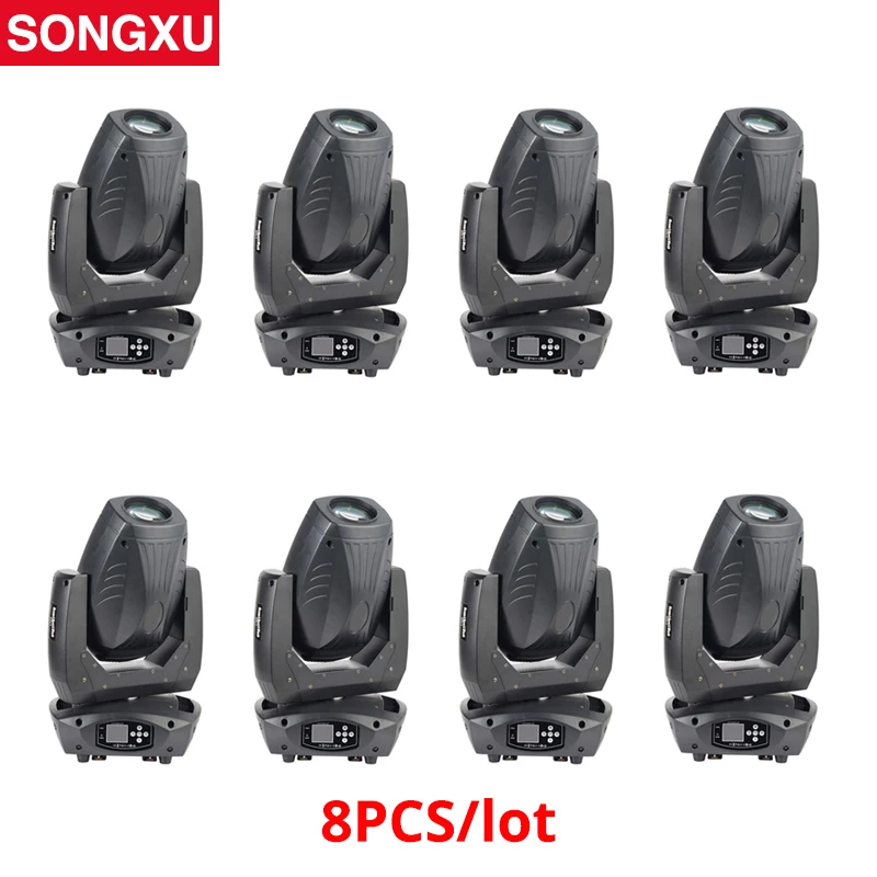 8pcs/lot 200W LED Moving Head Beam Spot Wash 3in1 Light for Stage Wedding DJ Disco Bar Event Party Light/SX-MH200S | Освещение