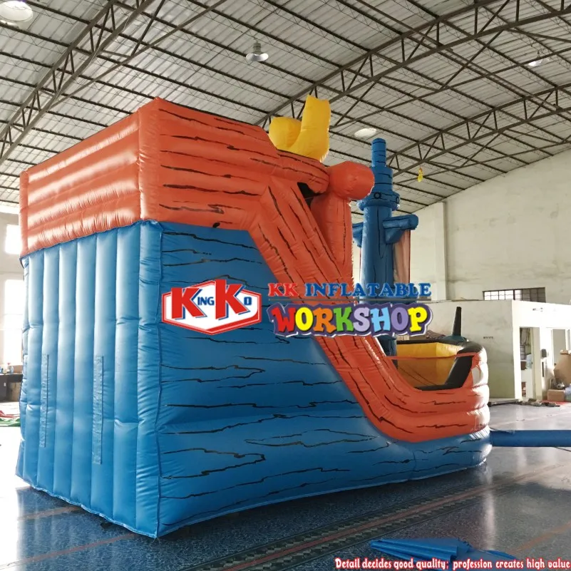 Сосуд лодка надувная горка уличная игровая площадка пиратский батут корабль для