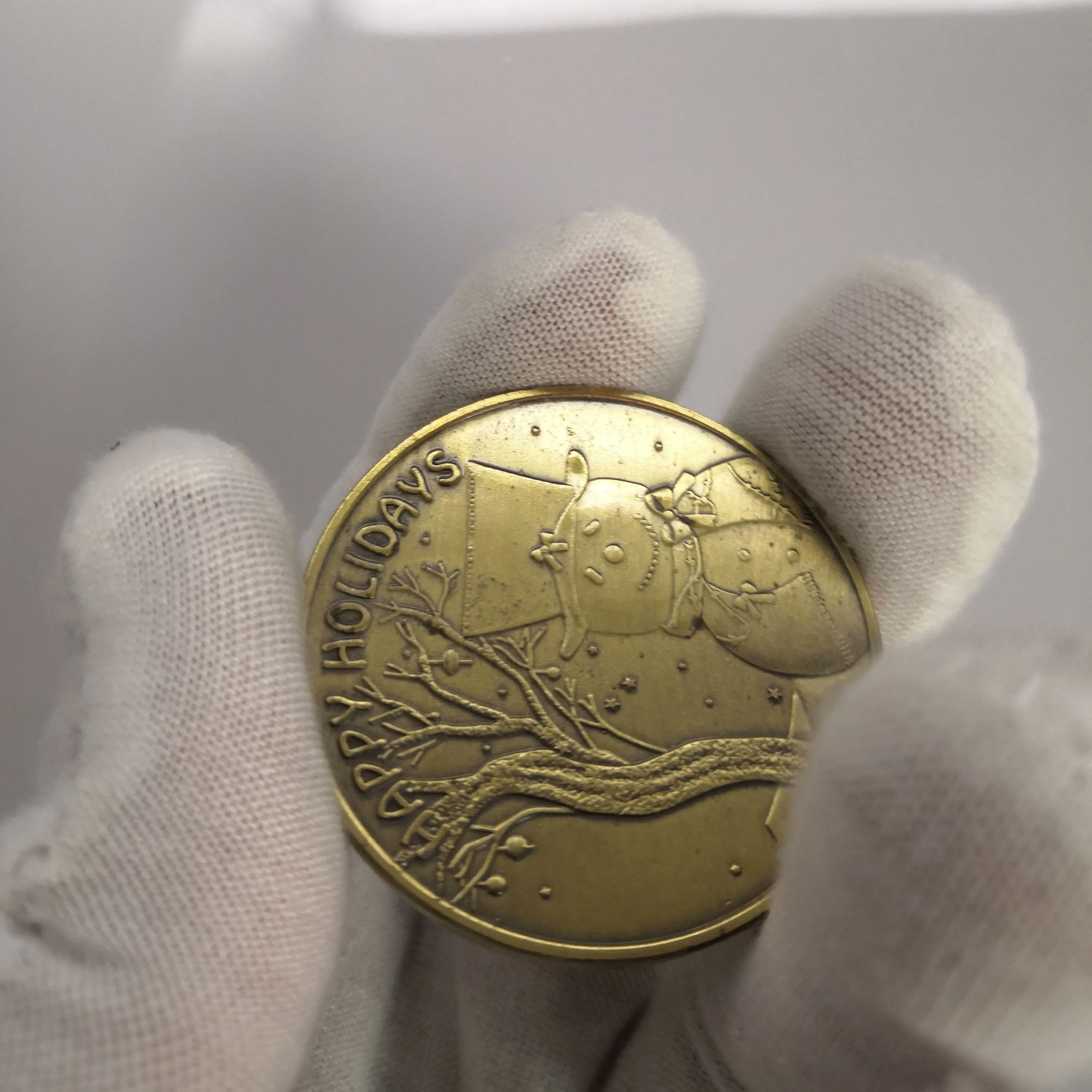 Праздничные рождественские монеты подарок на 2020 год с бронзовым покрытием | Дом и