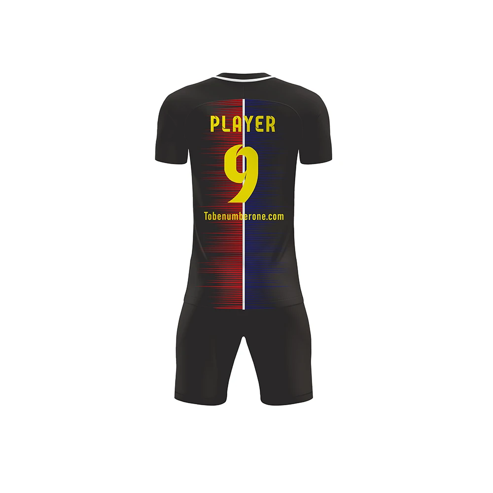 Быстросохнущие черные футбольные шорты с напечатанным номером