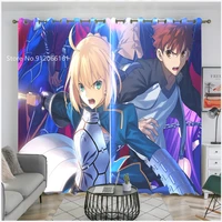 fate stay night window curtains for living room bedroom home decoration window treatment for adult children window drapes
