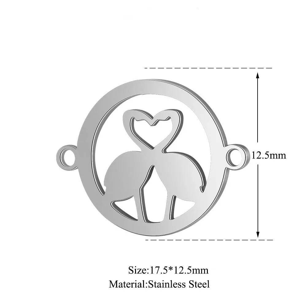 Подвески для изготовления ювелирных изделий браслет Лебедь из нержавеющей стали