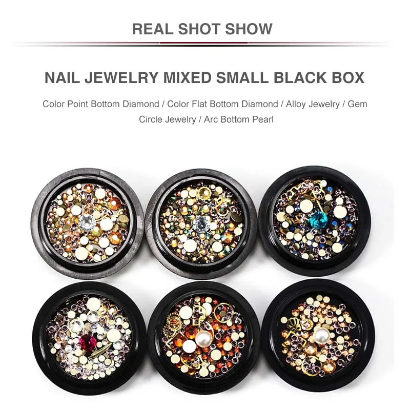 3D Стразы для дизайна ногтей жемчужные камни различные сделай сам драгоценные