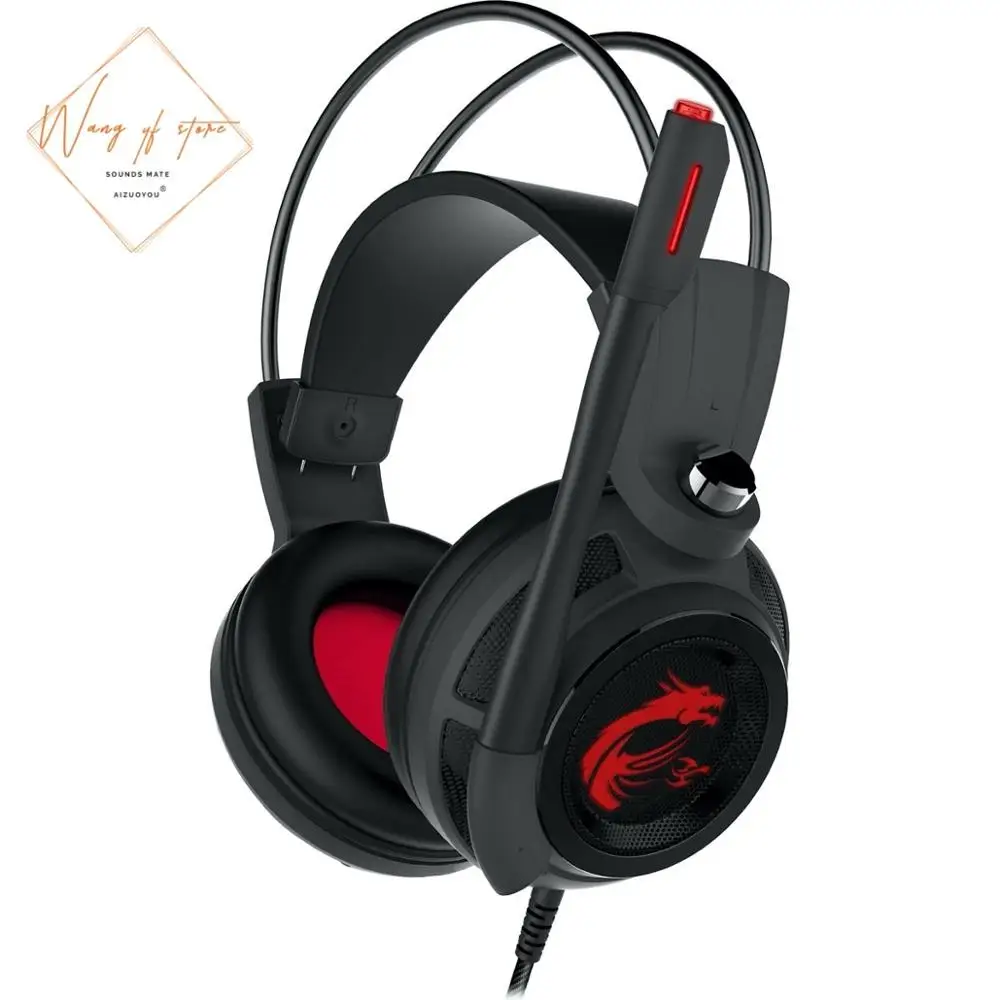 Толстые велюровые бархатные амбушюры для игровой гарнитуры MSI DS502 отличное