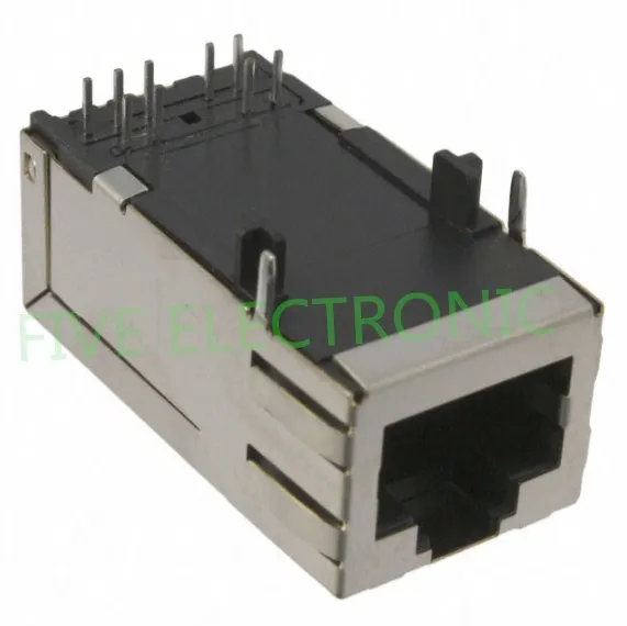 JK0 0044 1 порт RJ45 Magjack коннектор через отверстие 10/100 Base TX Power over Ethernet (PoE)|Соединители| |