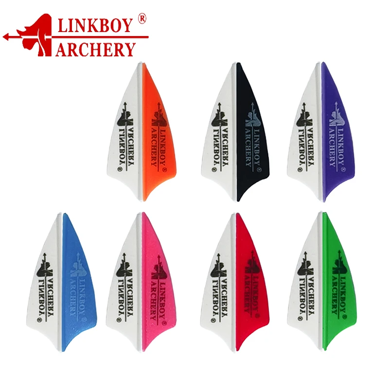 

Linkboy стрельба из лука лопасти перо Флетчинг 1,75 "50 шт/100 шт Пластиковые Лопасти Соединение изогнутый лук аксессуары арбалет охота