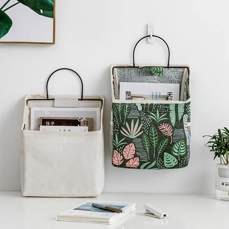 

Bedside Book Magazine Phone Organizer Bags Room Desktop Wall-Mounted Storage Bag Bath Kitchen Garbage Bags Sundries Storage Bags