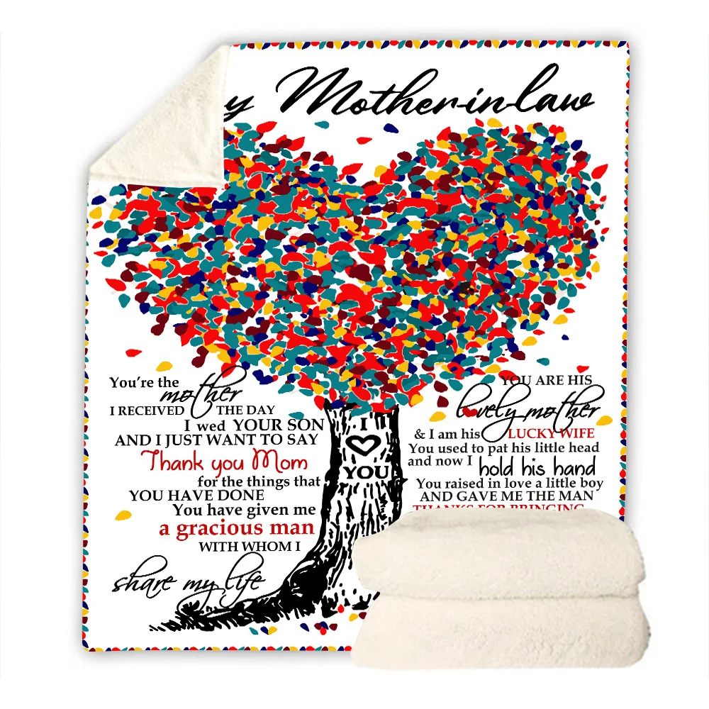 

Фланелевое мягкое теплое одеяло с принтом цветов и деревьев