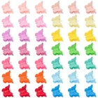 Милые модные заколки для волос в виде бабочки, 50 шт., Разноцветные Мини-заколки для волос для девочек, заколки, шпильки для волос, милые аксессуары для волос в подарок